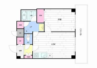 ニューライフ大通公園 606号室【606号室】の間取り