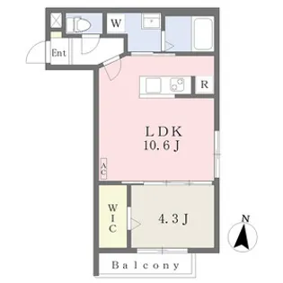 円山公園ビューアパートメント【2階】の間取り