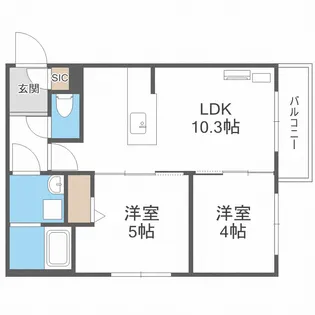 GraceCort(グレイスコート)【3階】の間取り