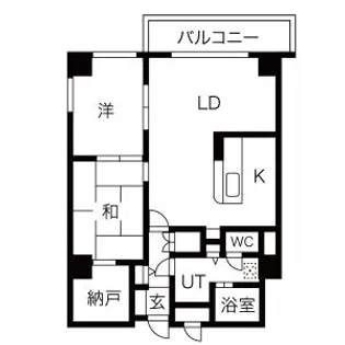 北円山シャトー桂和【301号室】の間取り