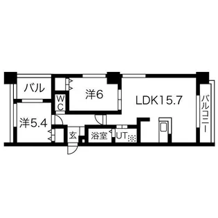 フレックス円山【301号室】の間取り