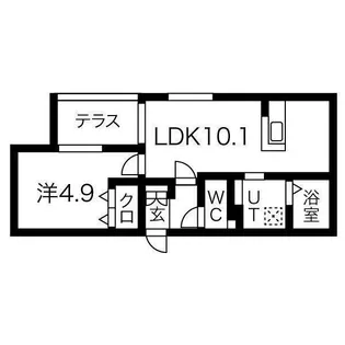 ステラ幌西【105号室】の間取り