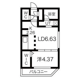 effect南4条【4階】の間取り
