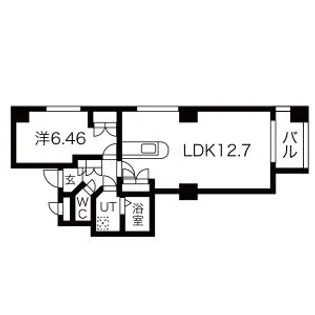 円山シャトー桂和【401号室】の間取り