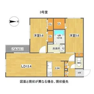 LIVE AURA(リヴェオーラ)【3階】の間取り