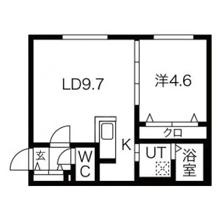 F・ASAHI S7W17【4階】の間取り