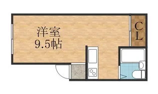ロイヤルハイツ山の手B【103号室】の間取り