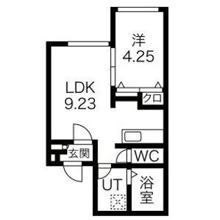 パークサイト東札幌【4階】の間取り