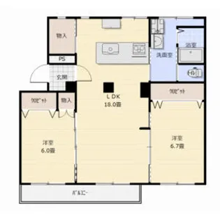 テレパレス山鼻19条【111号室】の間取り