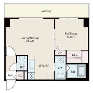 COM’S RESIDENCE 鳥居前【2階】の間取り