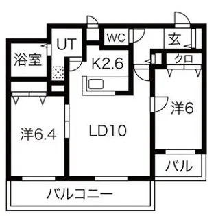 シャトーアネックス【3階】の間取り