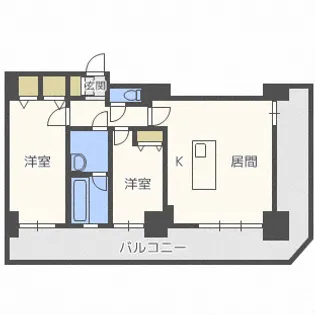 グランドタワー札幌【26階】の間取り