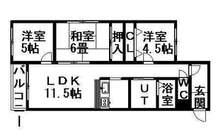 サウス15【00303号室】の間取り
