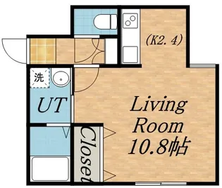 1Kの間取り画像