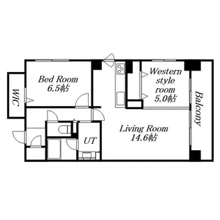 デュオヒルズ札幌MID【5階】の間取り