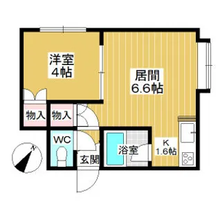 アビタシオン北円山【3階】の間取り
