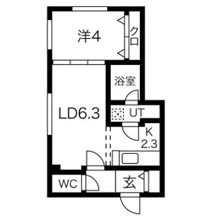 ZEPPELIN(ツェッペリン)【3階】の間取り