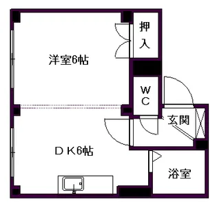 コート七条公園【401号室】の間取り