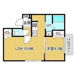 ビナーリオ旭山公園通【306号室】の間取り