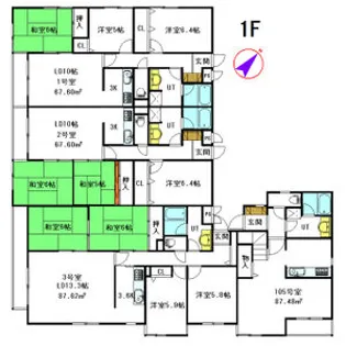 クリオ旭ヶ丘壱番館【102号室】の間取り