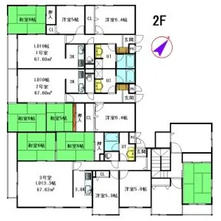 クリオ旭ヶ丘壱番館【202号室】の間取り