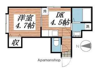 グランシャリオ中島【2階】の間取り
