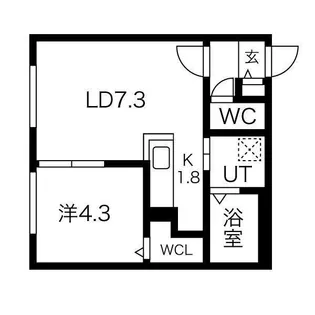 ASTER SHIROISHI(アステールシロイシ)【3階】の間取り