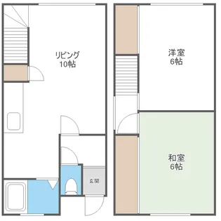 10条マンション【0007号室】の間取り