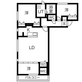 アルファスクエア宮の森2条【3階】の間取り
