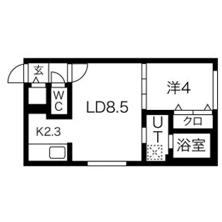 LUMIC本郷通(ルミック)【4階】の間取り