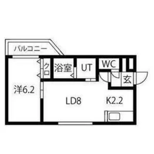 セルバテール南6条【201号室号室】の間取り