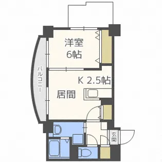 ステイブルS17【405号室】の間取り