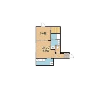 リベルテスクアール七番館【5階】の間取り