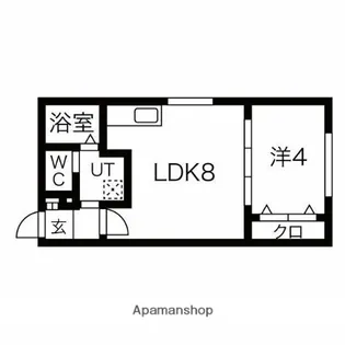 ラフィーネ医大前【3階】の間取り