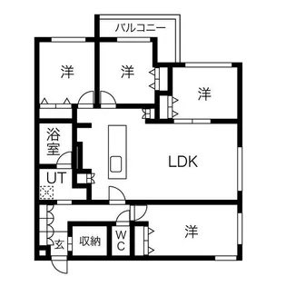 SーRESIDENCE南円山【1階】の間取り