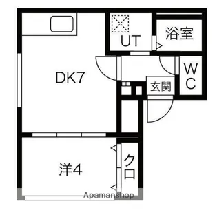 ラフィーネ南15条【4階】の間取り