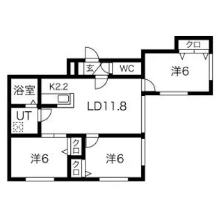 北海道札幌市中央区南九条西15丁目【マンション】の間取り