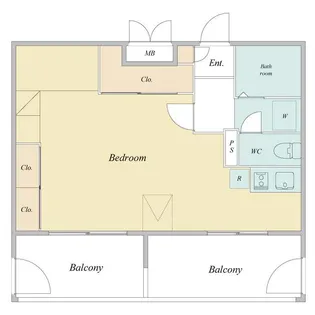 D’SVARIE札幌レジデンス【1107号室】の間取り