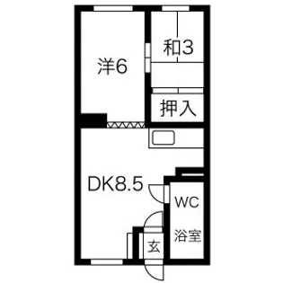 内藤パレス【403号室】の間取り