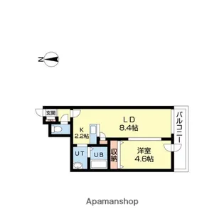 北海道札幌市中央区北五条西22丁目【マンション】の間取り
