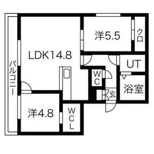 PCHE山鼻 D【3階】の間取り