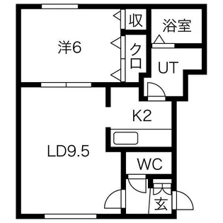 グランメールマルミチ【1階】の間取り