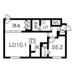 RESIDENCE SHINMEI 北円山【1階】の間取り