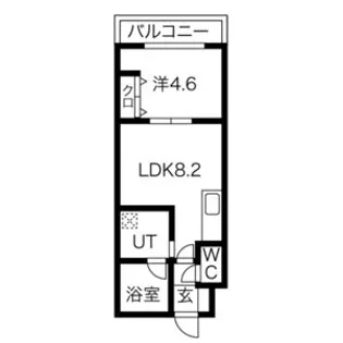 MONACO【00210号室】の間取り