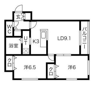 モンツァL714【3階】の間取り