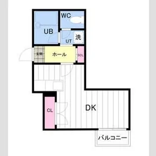 グランドール琴似【206号室】の間取り