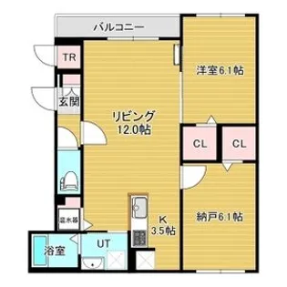 アビタクレール【2階】の間取り