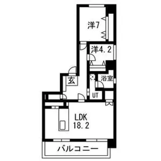 ヴォーネン伏見【602号室号室】の間取り