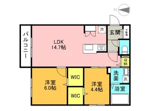 北海道札幌市中央区南十六条西6丁目【マンション】の間取り