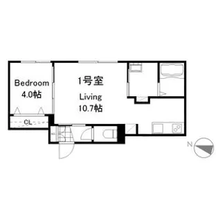 リーサ苗穂駅前【4階】の間取り